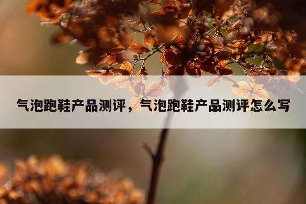 气泡跑鞋产品测评,气泡跑鞋产品测评怎么写