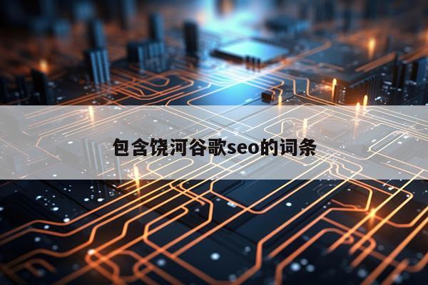 包含饶河谷歌seo的词条