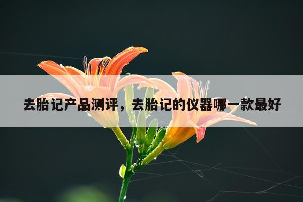 去胎记产品测评,去胎记的仪器哪一款最好