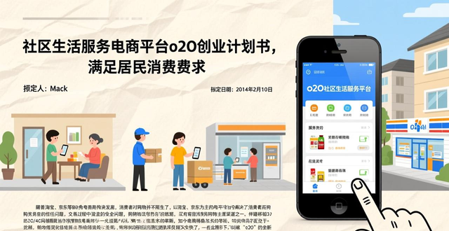 生活服务电商平台o2o创业计划书_社区生活服务电商_赋为科技O2O创业计划书