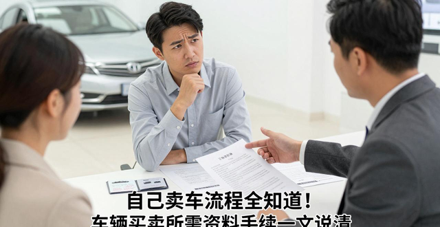 二手车交易注意事项_个人二手车买卖流程_车辆买卖需要哪些资料手续